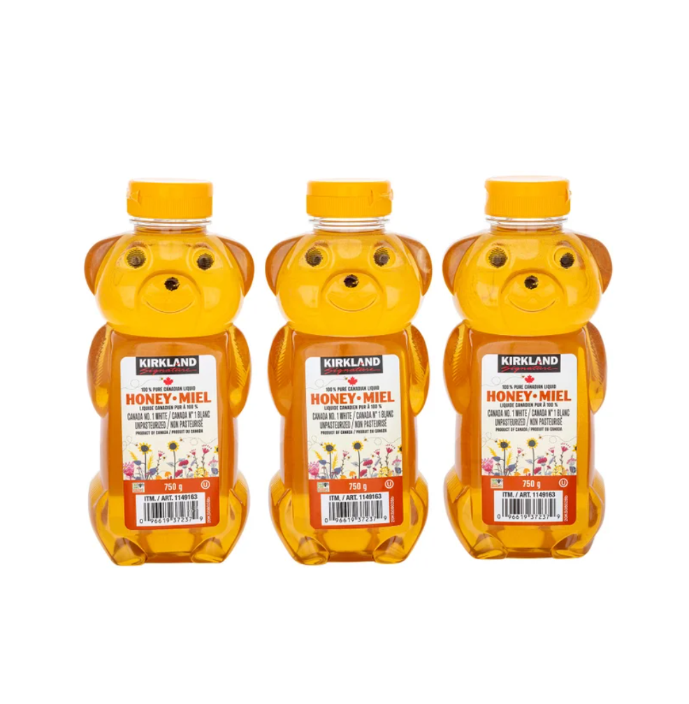 [캐나다 직송] 커클랜드 순수 캐나다 꿀 750g × 3병 | Kirkland Signature
